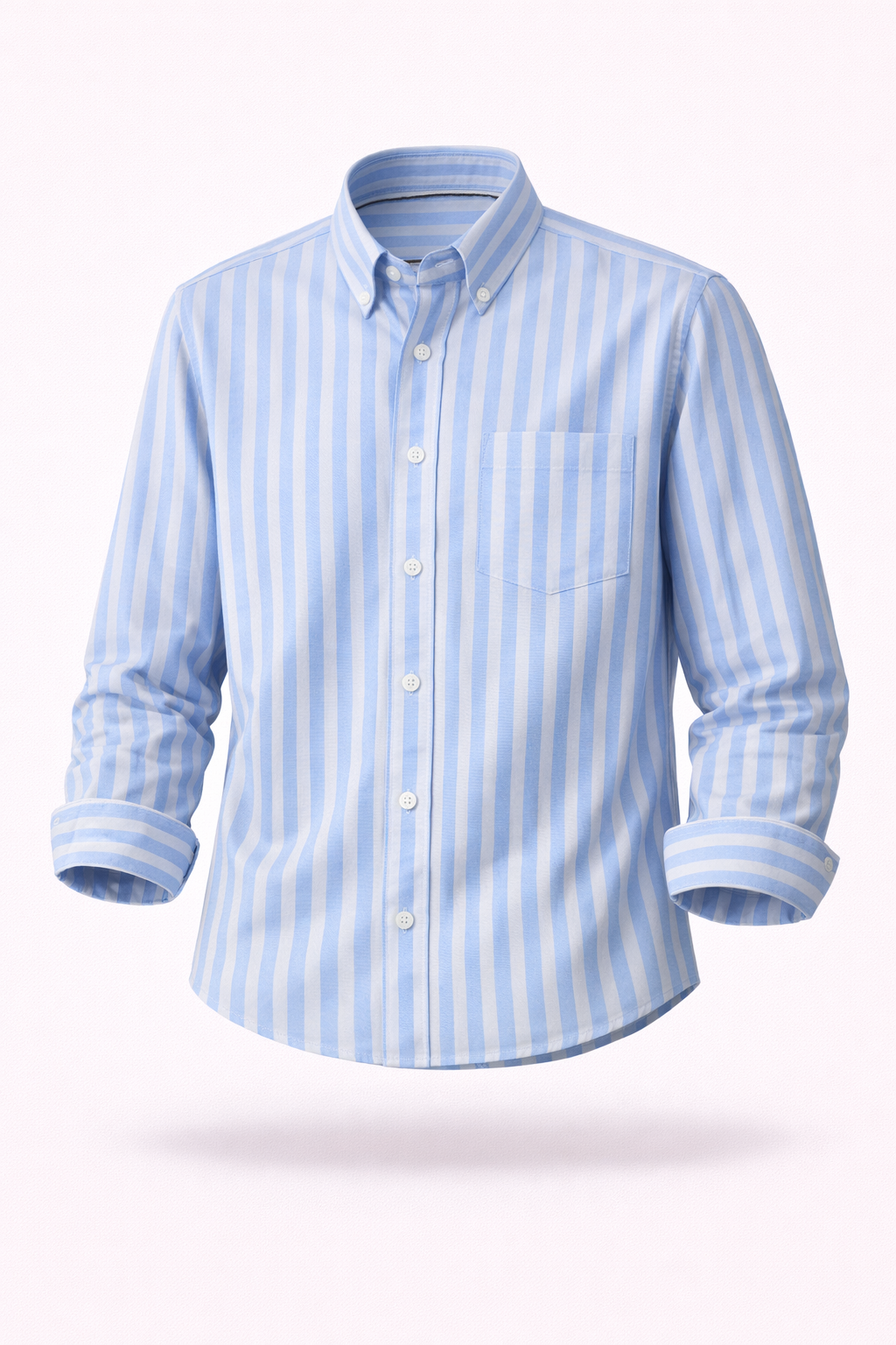 The Greenwich Executive | Anti-Wrinkle Striped Cotton Oxford