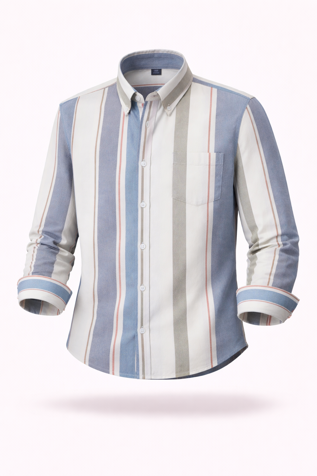 The Greenwich Executive | Anti-Wrinkle Striped Cotton Oxford