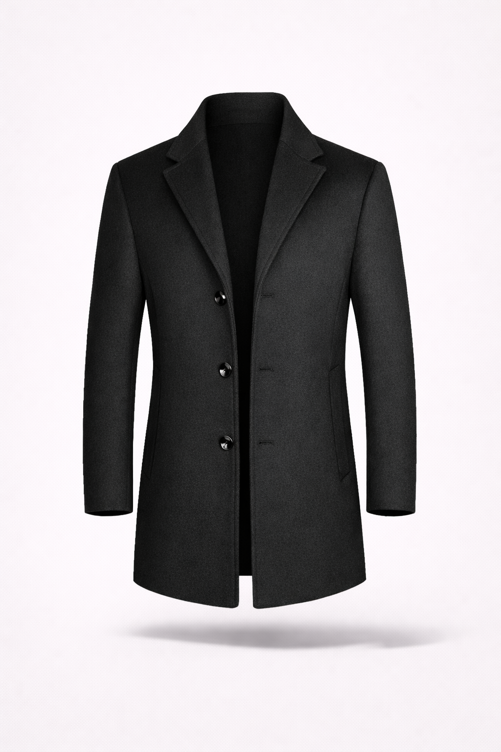 The Kensington Overcoat – Italian-Cut Refined Wool