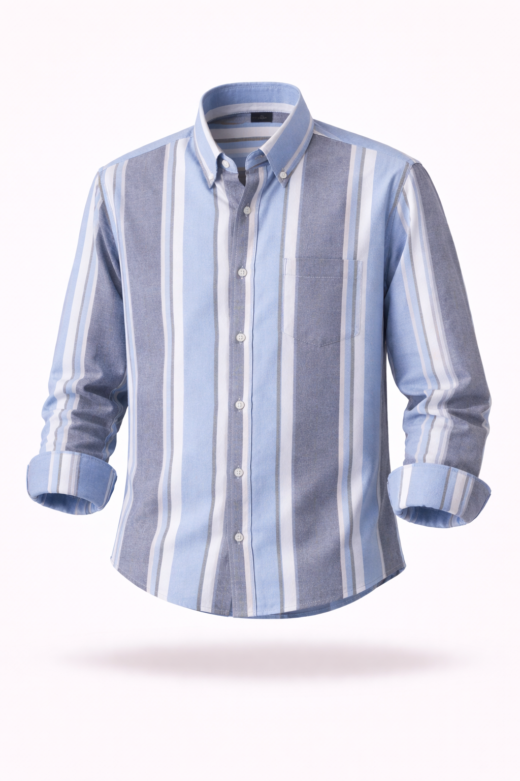 The Greenwich Executive | Anti-Wrinkle Striped Cotton Oxford