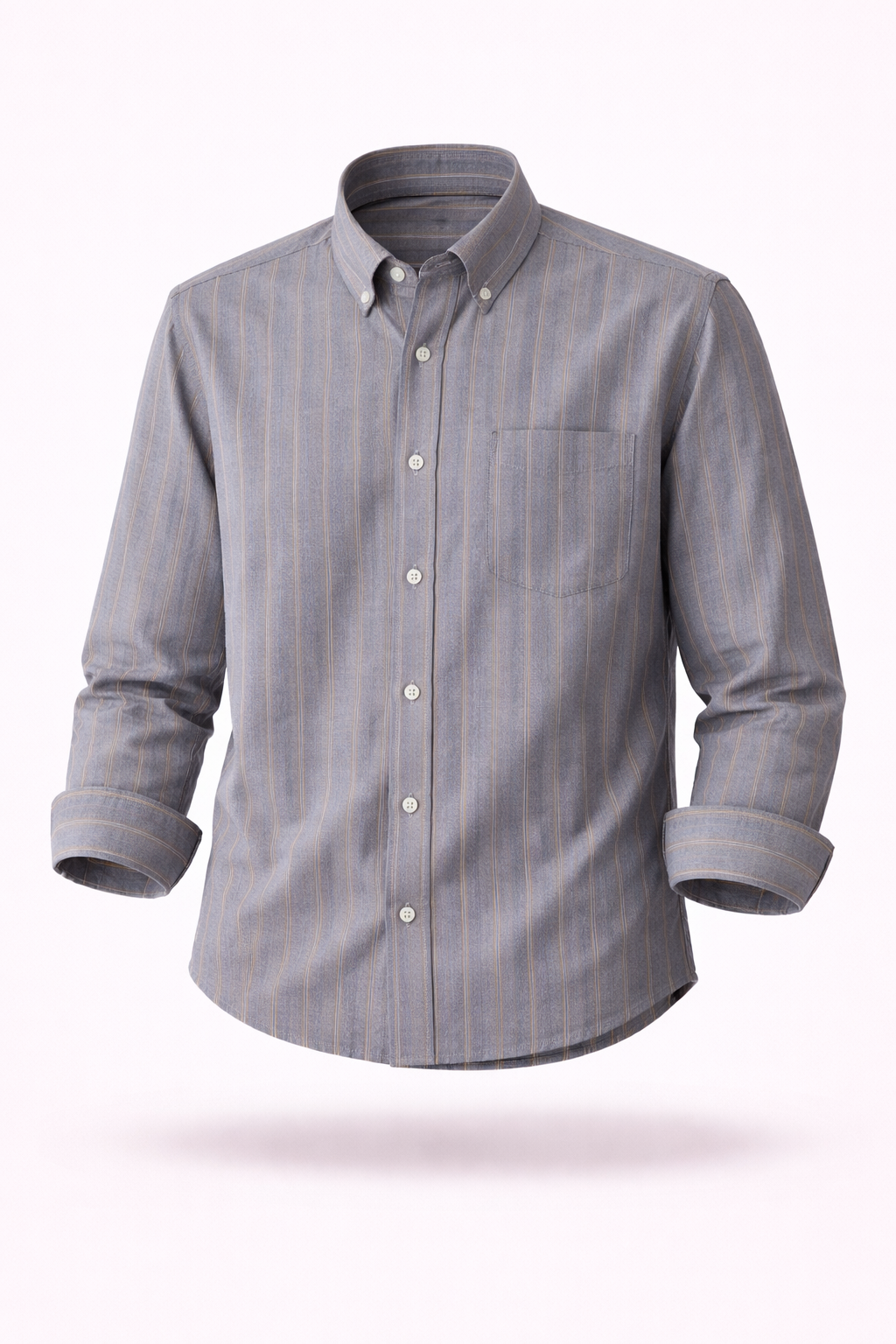 The Greenwich Executive | Anti-Wrinkle Striped Cotton Oxford
