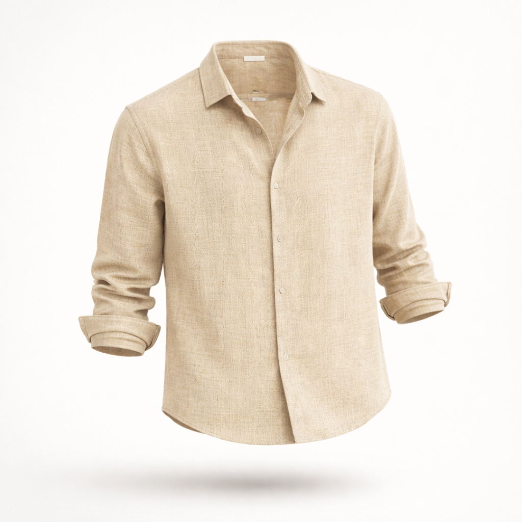The Saint-Tropez Breeze | Premium Cotton-Linen Relaxed Shirt