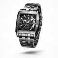 The Mayfair Square | Steel Business Chronograph