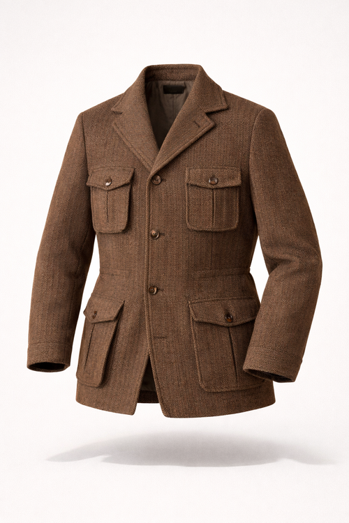 The Belgravia Expedition Jacket – Refined British Safari Wool