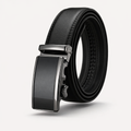 The Canary Wharf | Slim-Fit Matte Stealth Leather Belt