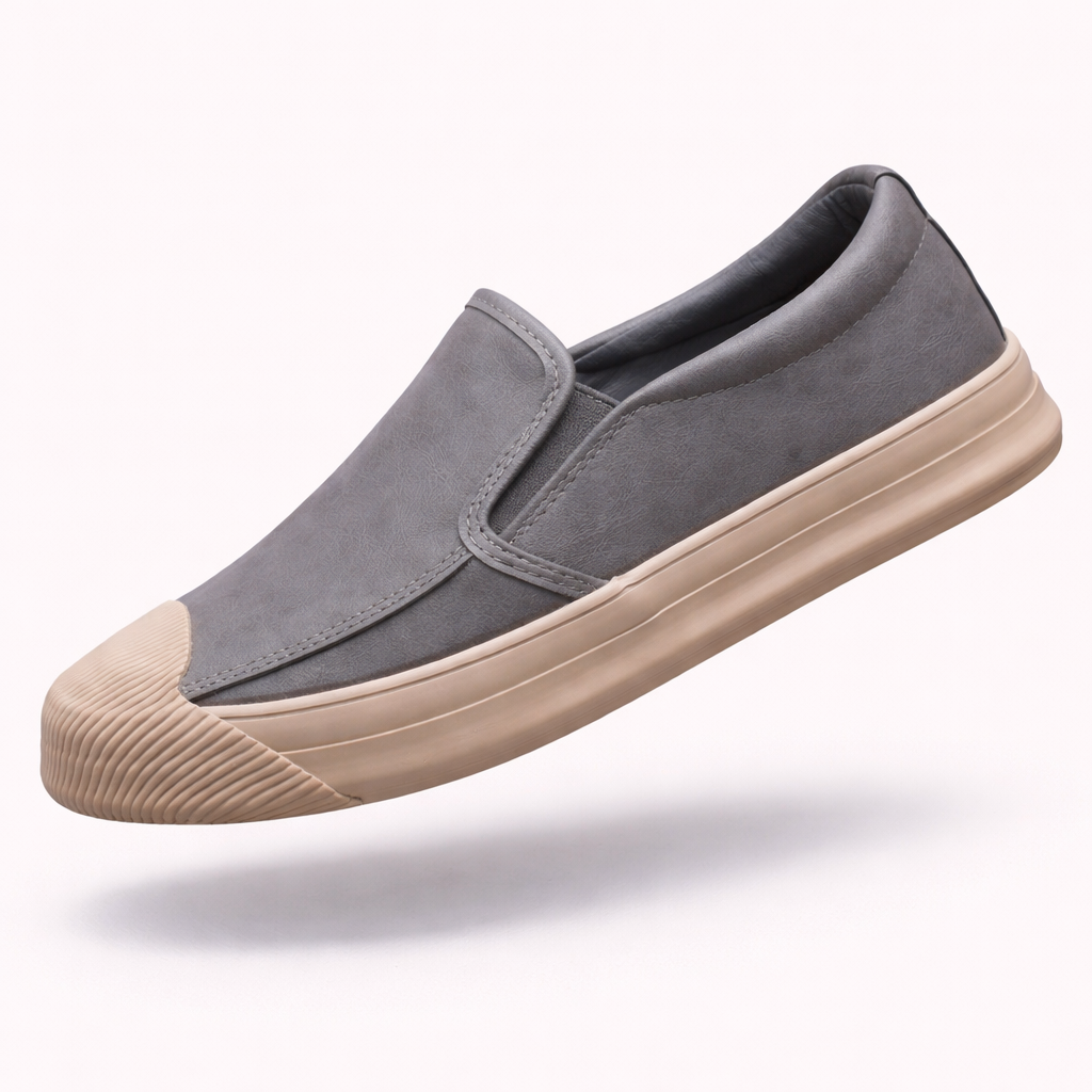 The Shoreditch Urban | Premium Leather Rubber-Sole Slip-ons