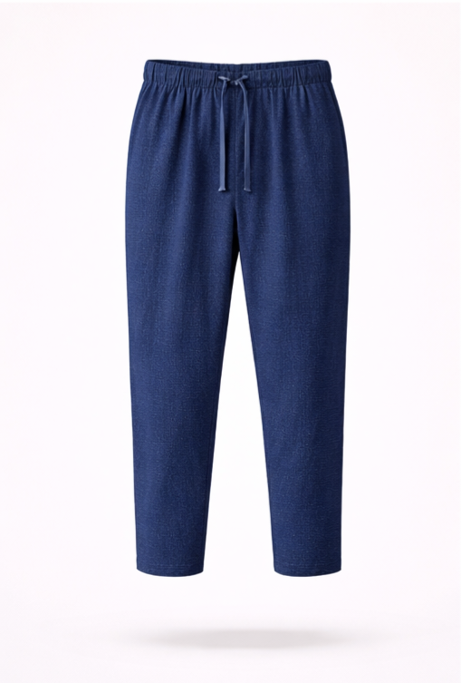 The Riviera Leisure | Loose Linen Ankle-Length Pants