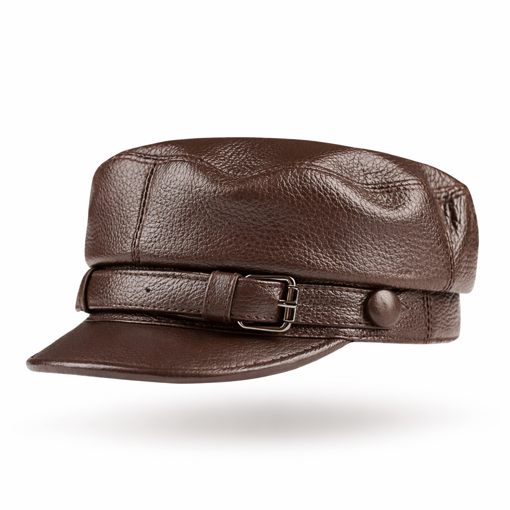 The Shoreditch Rebel | Genuine Cowhide Leather Military Beret