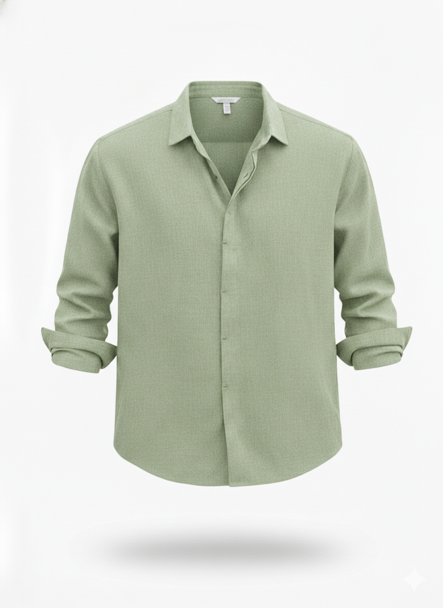 The Saint-Tropez Breeze | Premium Cotton-Linen Relaxed Shirt