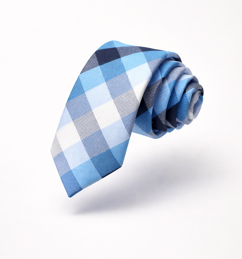 The Camden Plaid | 6cm Skinny Fashion Silk-Touch Tie